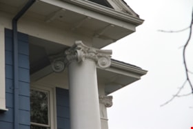 Neoclassical embellishment at the MacDonald Residence, 2013. (Ionic capital detailing. Exterior photo.) Copyright: City of Burnaby. thumbnail