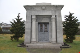 Woodward mausoleum, 2013. (South elevation. Exterior Photo.) Copyright: City of Burnaby. thumbnail