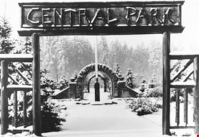 View of Jubilee Grove and arches, 1940 (Front elevation. Historic Photo). Copyright: City of Burnaby. thumbnail