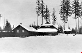View of ‘Fairacres’ Chauffeur’s Cottage and Garage and Stables from the south, 1914 (Oblique view from south. Exterior Photo). Copyright: Ceperley Album, City of Burnaby. thumbnail