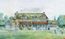 Original rendering by R.P.S. Twizell (East elevation. Drawing). Copyright: City of Burnaby, Visual Art Collection. thumbnail