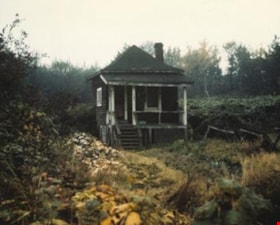 The Thomas Irvine House at its original location on Laurel Street, 1974 (Front elevation. Historic Photo). Copyright: Burnaby Village Museum Collection. thumbnail